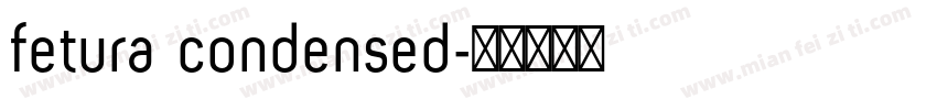 fetura condensed字体转换